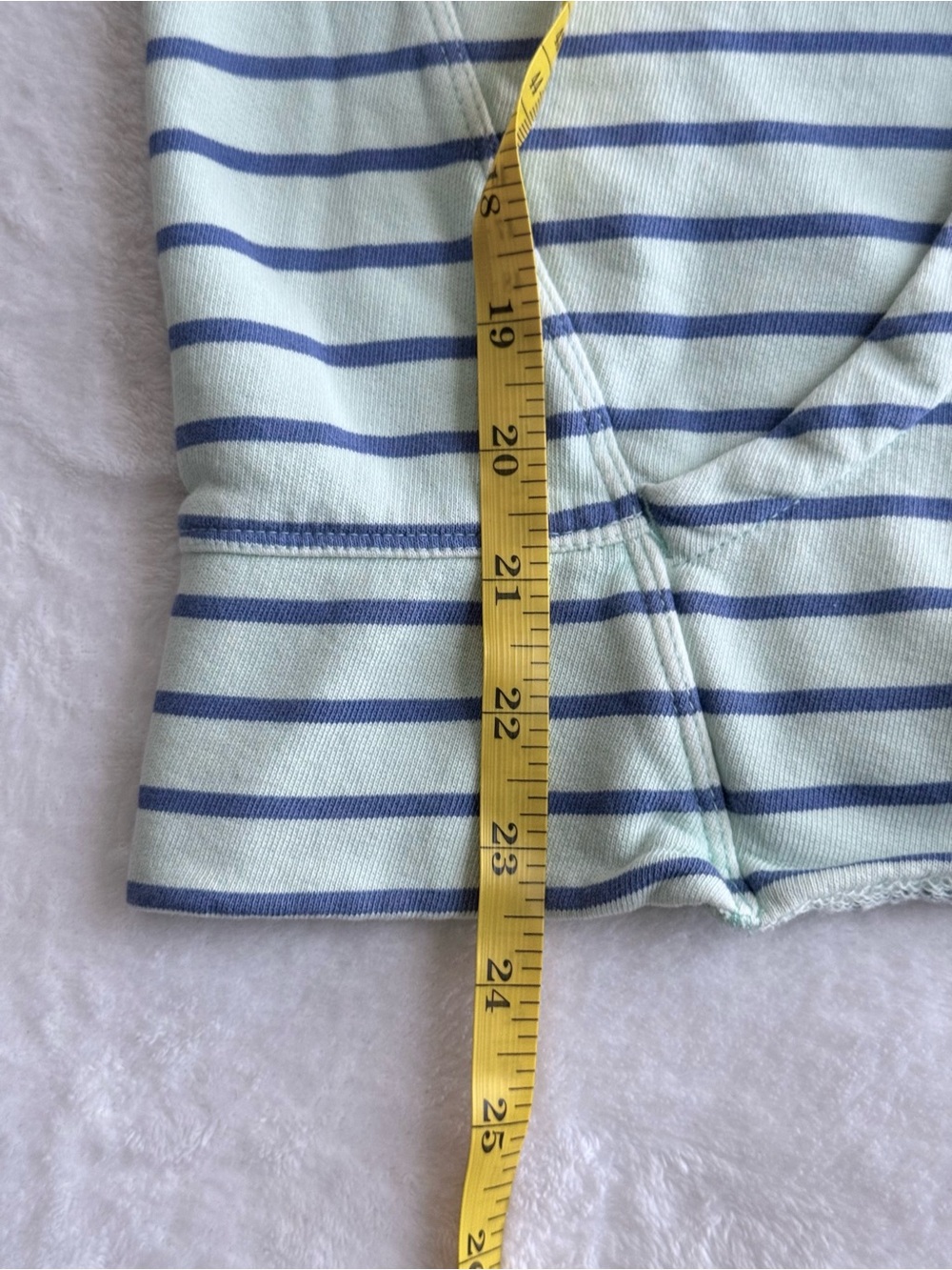 Vineyard Vines Mint Green & Navy Striped Hoodie LG - Picture 13 of 15
